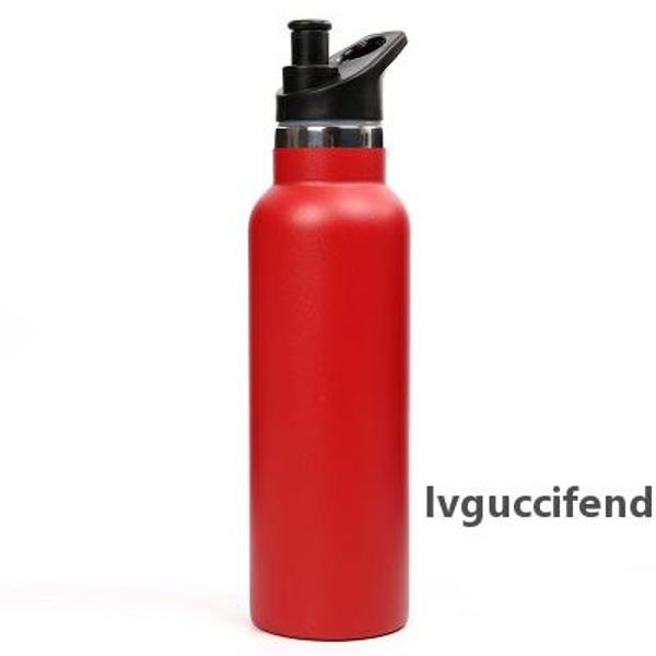 

outdoor water cups 18oz stainless steel flask double wall vacuum insulated stainless steel sports water bottle wide mouth with straw lid