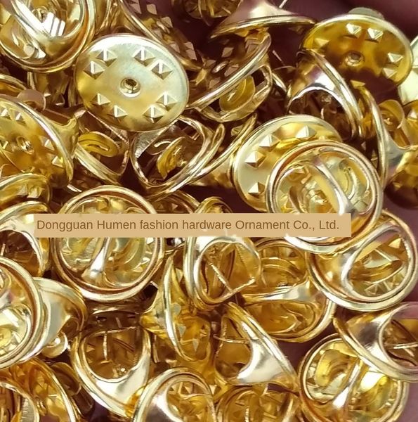 

eco-friendly copper 11.5mm golden pin eco-friendly copper 11.5mm golden cap bayonet butterfly butterfly pin bayonet cap, Silver