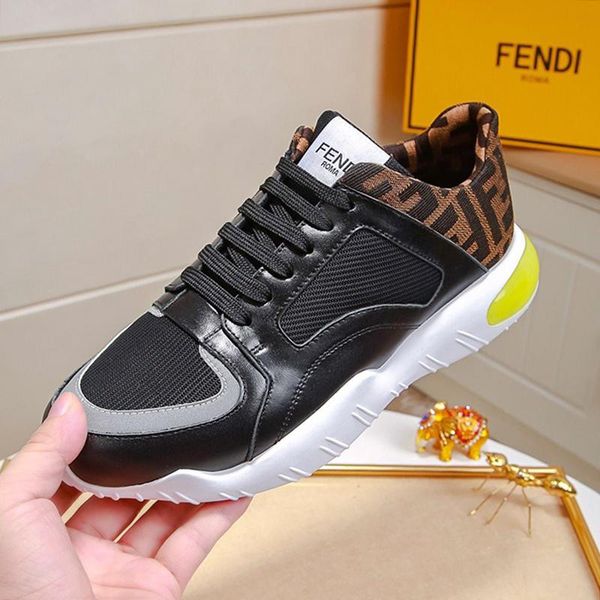 

black tech fabric low - sneakers mens shoes new arrival fashion designer luxury shoes lace -up plus size sports men shoes manner schuhe