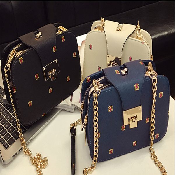 

simple small square bag women's designer handbag 2020 high-quality pu leather chain mobile phone shoulder bags