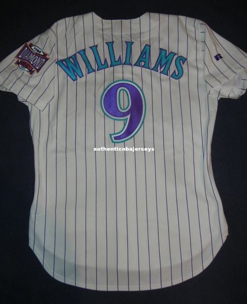

retro matt williams russell athletic #9 arizona diamon jersey 44 l mens stitched baseball jerseys, Gray