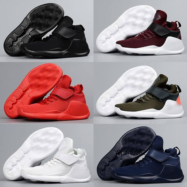 

all black kids kwazi shoes children boys girls basketball shoes zapatos enfant high running sneakers size eu28-35