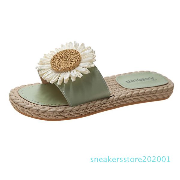 

1slippers casual butterfly-knot shoes slipers women low slides luxury 2020 flat rome scandals rubber pu basic fashion hoof heels s01, Black