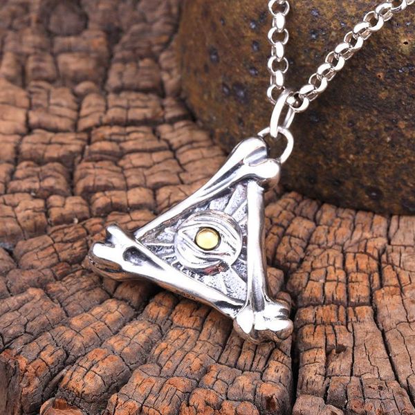 

designer jewelrys925 silver horus eye god thai silver pendant necklace men and women fashion personality pendant european and american neckl