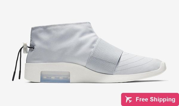 

2020 authentic fear of god moccasin pure platinum black sail 1fossil men women basketball shoes sneakers sports at8086 -001 with box