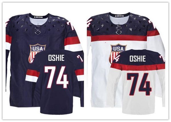

kids olympic t.j. oshie usa youth jersey stitched sochi hockey jersey 2014 team usa 74 tj oshie youth jersey, Black;red