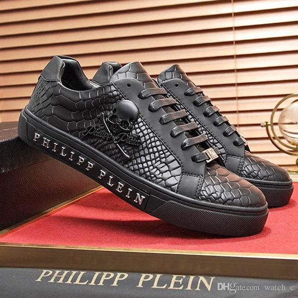 

mens shoes sneakers trainers luxury zapatos de hombre lace -up mens shoes leather big size lo -sneaker hexagon luxury pz1068 with box