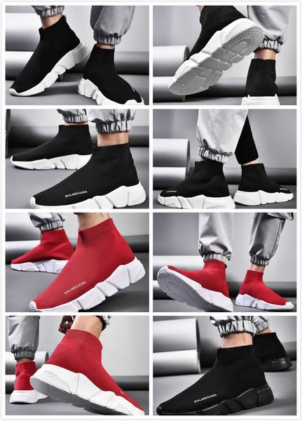 

2020 sock shoes triple black white men women fashion sneakers glitter yellow blue pink fashion mens trainer runner platform shoes