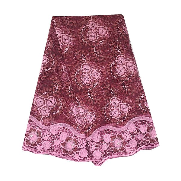 

вино нигерия кружево ткань 2020 высокое качество bridal шнура тюль кружево ткань 5 yards вышитые сетки шнурка ткани для платьев, Black;white