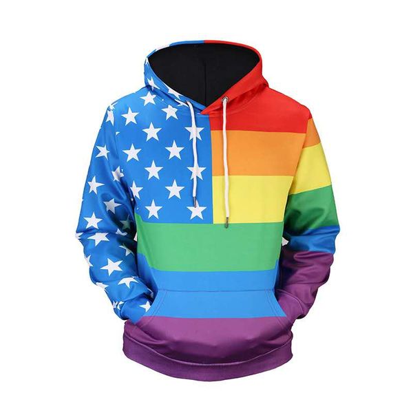 

мужская дизайнера популярной hoodie в 2019 3d цифровой печати случайных спортивной дизайнер мужской толстовки, Black