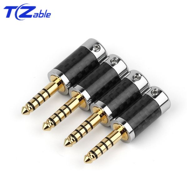

4.4mm jack audio plug 5 poles stereo carbon fiber earphone male hifi headphone audio jack for sony nw-wm1za wire connector