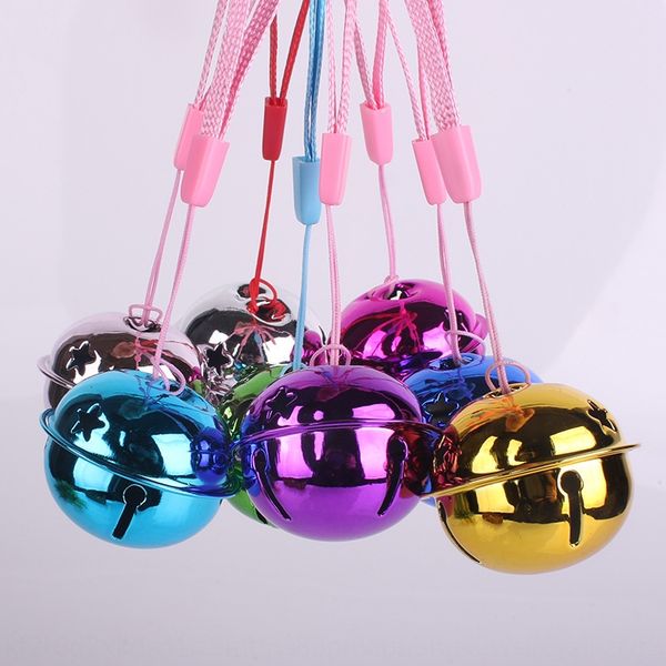 

bright paint diy christmas bell diy colorful aluminum bell small gift 40mm, Silver
