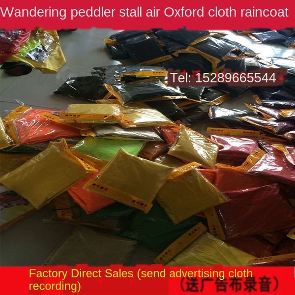 

oxford air cloth split raincoat and rain set waterproof thickened outdoor pants suit pants suit agricultural, Black