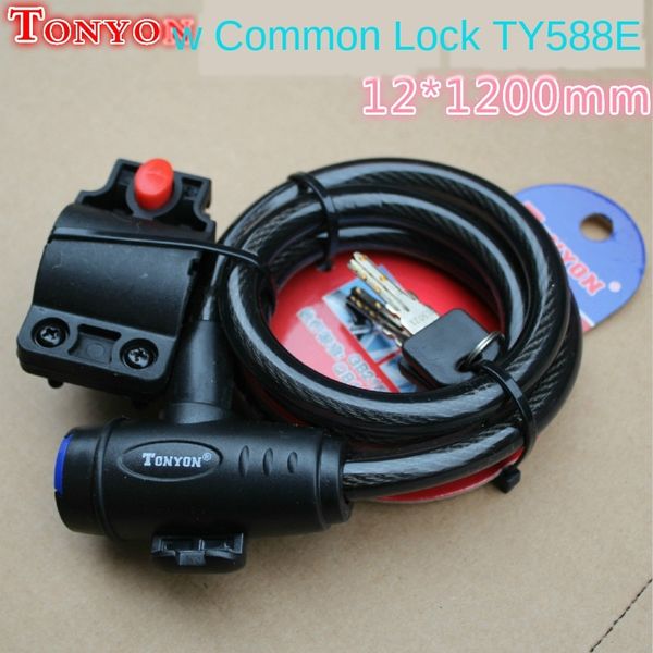 

tonyon universal bicyclesteel bicycle ty588 bicycle mountain bike lock steel wire bar lock ty586e same style