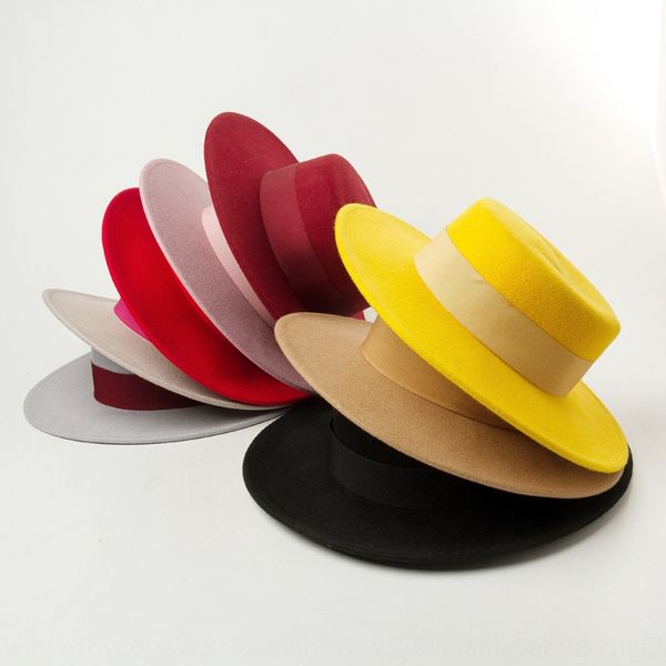 

korean style new fashion cap ribbon flat cap casual woolen cloth children's ribbon flat hat shopping tourism style felt hat, Blue;gray