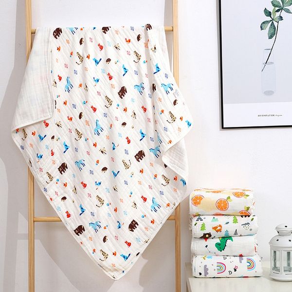 

aad1h infant bath bath towel towel quilt high density six-layer pure cotton gauze children's quilt 110*110 absorbent children's ba