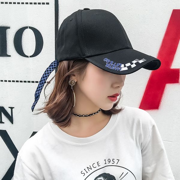 

female korean fashion ins fashion all-match summer baseball baseball cap sun hat cap male sunshade sun hat, Blue;gray