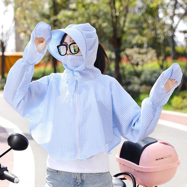 

coat sunscreen clothes coat sunscreen clothes, Blue;gray