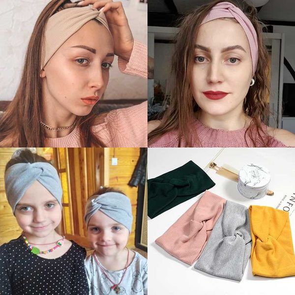 

hair accessories 27 styles fashion cotton headband for women girl baby hairband 2021 elastic knot headbands twist cross