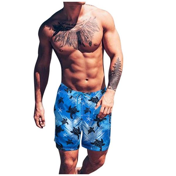 

summer fashion short pants men casual printing waterproof beach surfing swimming pants loose quick dry sport short l0306, White;black