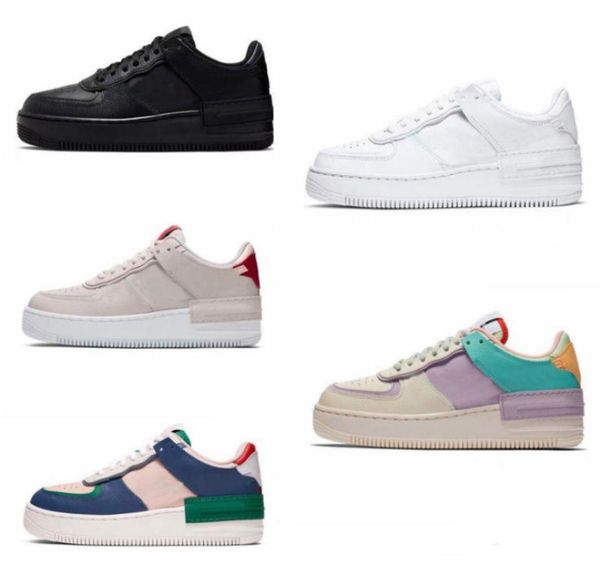 

2020 new designer mens women sports shoes forces skateboard sneakers shadow tropical twist triple black white pink one 1 dunk shoes