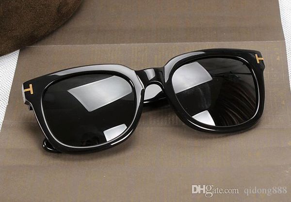 

2016 new style sunglasses tf211 men and women fashion retro fashion plate star of the same paragraph glasses, White;black