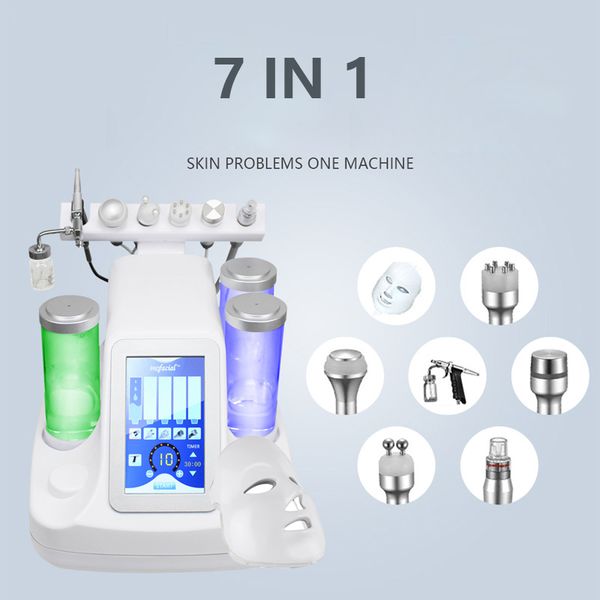 

7 in 1 hydra dermabrasion rf bio-lifting spa facial care machine / hydro microdermabrasion facial machine /water dermabrasion
