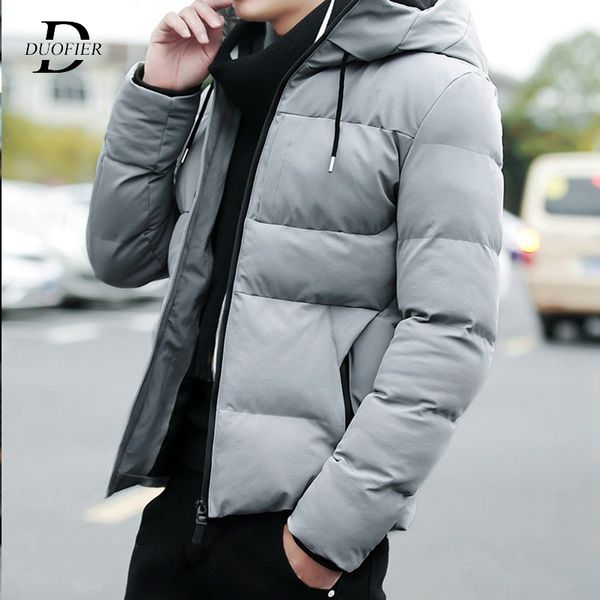 

winter men parkas warm 2020 casual men's thicken coat waterproof hooded jackets zipper outwear men clothing jaqueta masculina, Black
