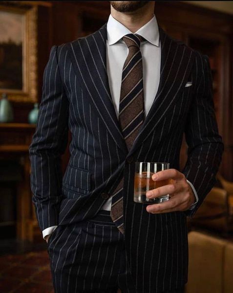 

latest coat pants design men's suits prom tuxedos slim fit classic black stripe business blazer pants 2 pieces(jacket+pant), White;black