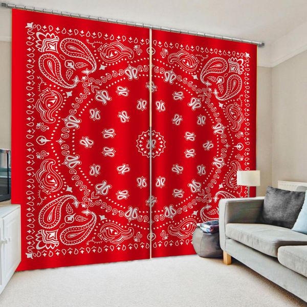 

luxury blackout 3d window curtains for living room bedroom red curtains decoration curtains