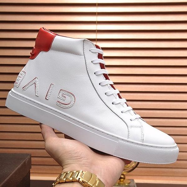 

mens shoes comfortable autumn and winter shoes high sneakers lace -up casual sports men shoes boots zapatillas hombre, Black
