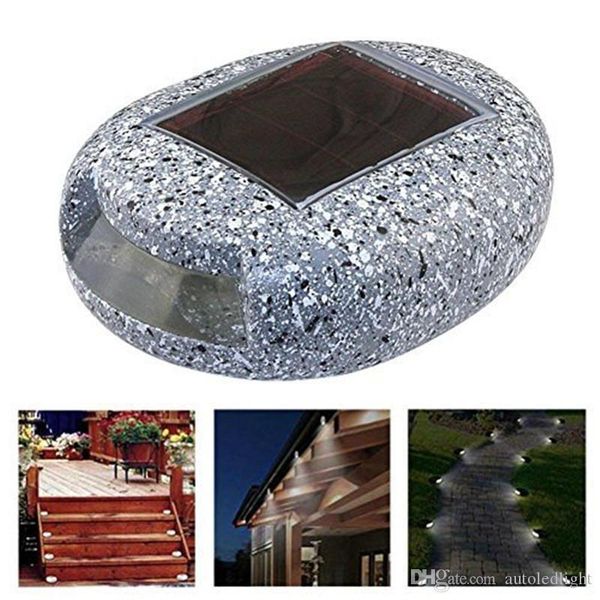 

6pack led solar stone lamp outdoor waterproof simulation stone underground light solar garden courtyard lawn light