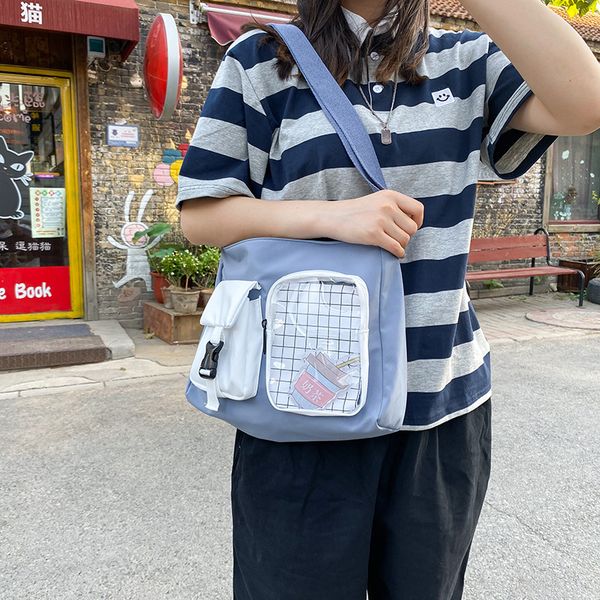 

плечо сумка для женщин 2020 новой сумки сумки моды женских сумки crossbody мультфильм clear для подростков учиться в россии девочек
