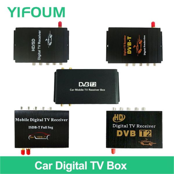 

yifoum car digital tv box tuner dvb-t dvb-t2 isdb-t atsc for europe north south america southeast asia middle east australia gps