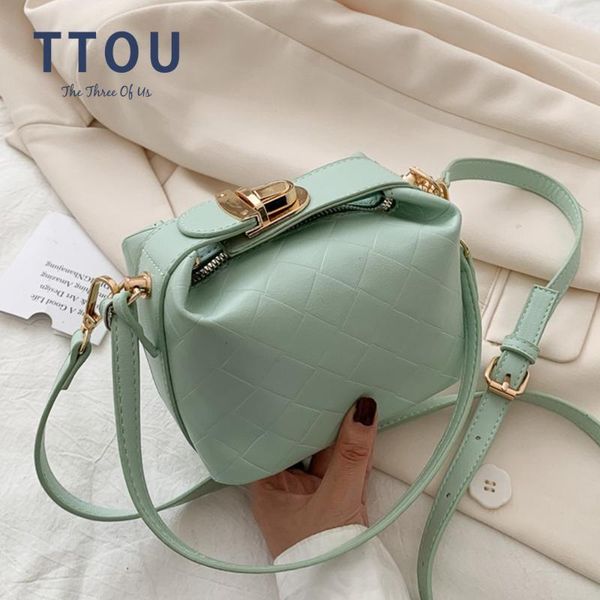 

ttou retro women handbag ladies crossbody messenger bags pu leather female flap shoulder bag 2020 new arrival