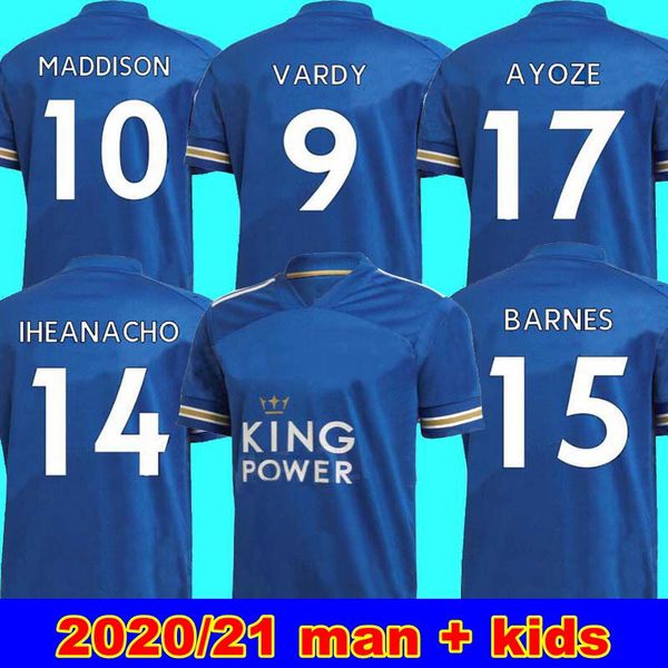 

new 20 21 leicester soccer jersey 2020 2021 city home away soccer jersey maguire vardy maddison tielemans men + kids soccer jersey, Black;yellow