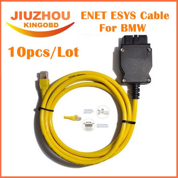 

10pcs dhlfree esys 3.23.4 v50.3 кабель для передачи данных enet ethernet к obd obdii интерфейс данных esys иком coding кабель для f-серии
