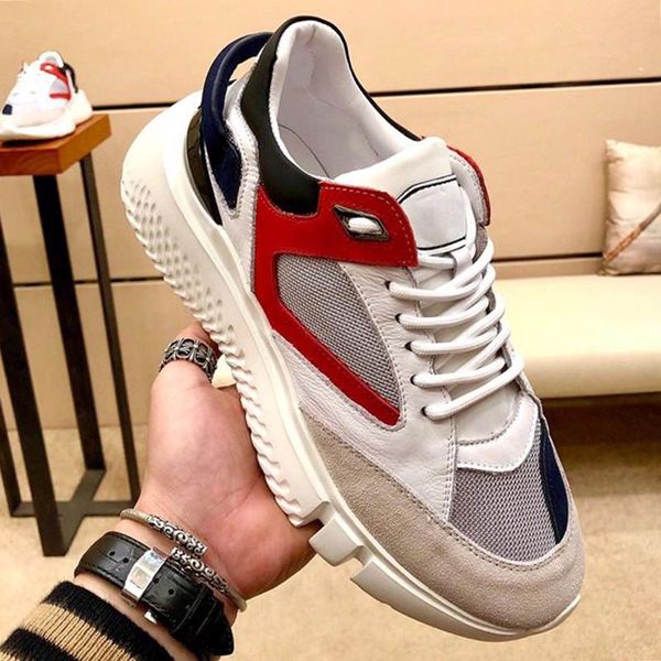 

2021 breathable mens shoes veloce mid white trio chaussures pour hommes sports lace -up outdoor walking vintage men shoes comfortable footwe, Black