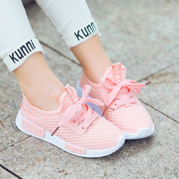 

athletic & outdoor kids running sneakers 2021 summer children sport shoes tenis infantil boy basket footwear lightweight breathable, Black