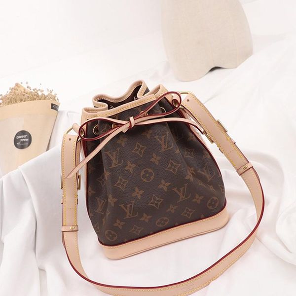 

new arrival women luxury designer shoulder bags lady leather bucket bag handbag drawstring shoulder bag bucket crossbody bag sac bandouli èr