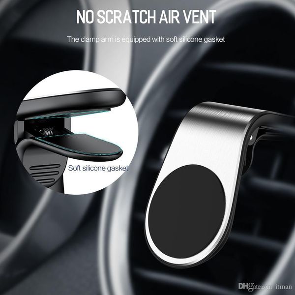 

rock metal magnetic car phone holder for 360 air magnet stand in car for phone gps hairclippersstore vwpow