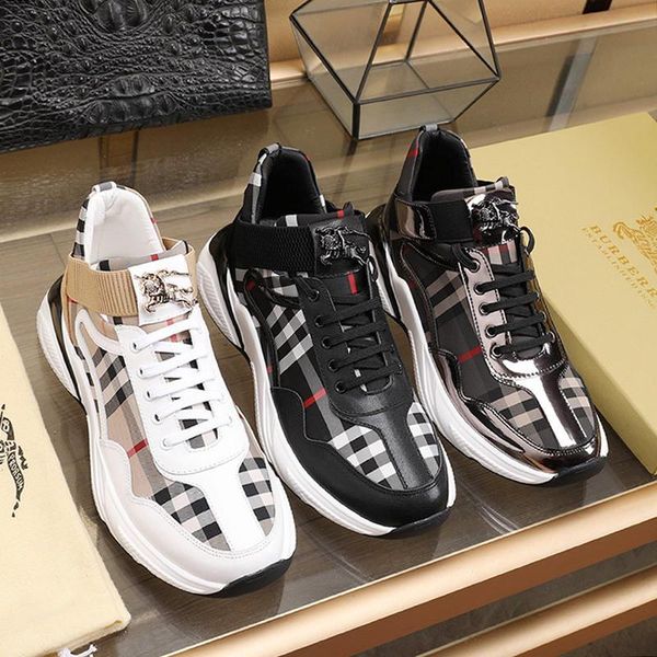 

fast delivery mens shoes fashion vintage designer footwears chunky sneakers lace -up plus size sports men shoes scarpe da uomo, Black