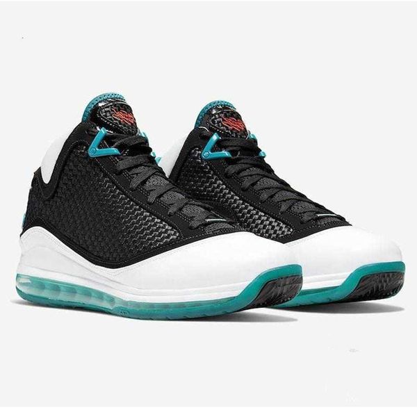 

new lebron 7 vii red carpet kids mens basketball shoes white black glass blue chilling high qaulitys james 7s sports sneakers
