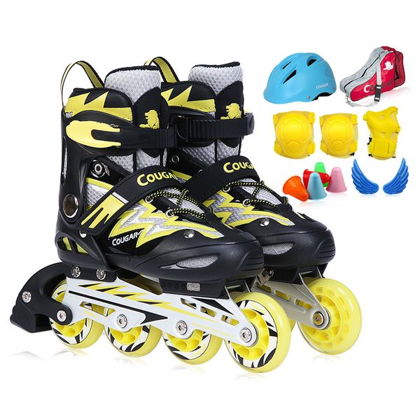 

mzs835l skates children's suit straight roller skates men and women adjustable pulley shoes wholesale
