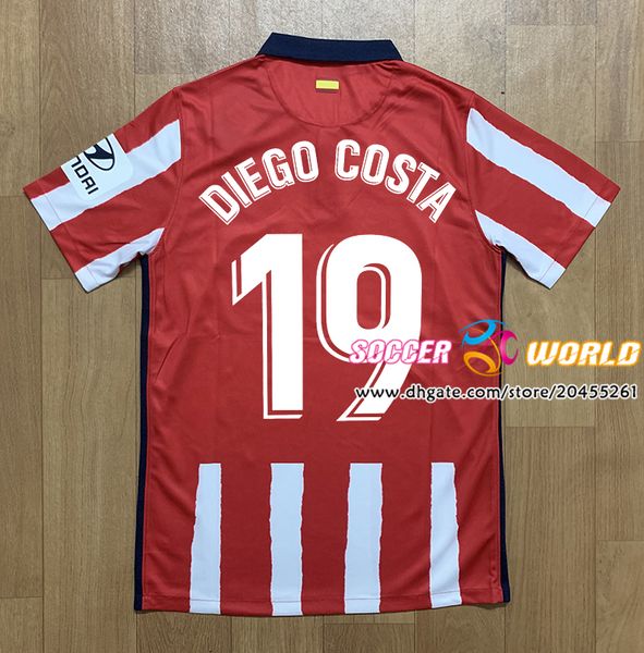 

top 2020 2021 atletico joao феликс футбол джерси 20 21 сол мората diego costa correa мадрид футбольная форма рубашка, Black;yellow