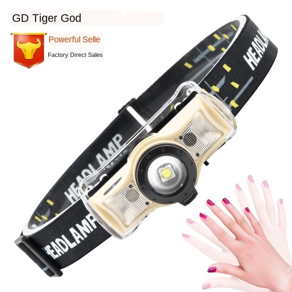 

new led strong head multi-function zoom induction small head head-mounted strong mini flashlight flashlight