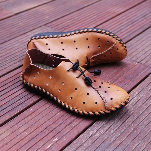 

casual men shoes large size 47 48 49 summer shoes sandal mens outdoor breathable hollow out plus size rubber sneakers, Black