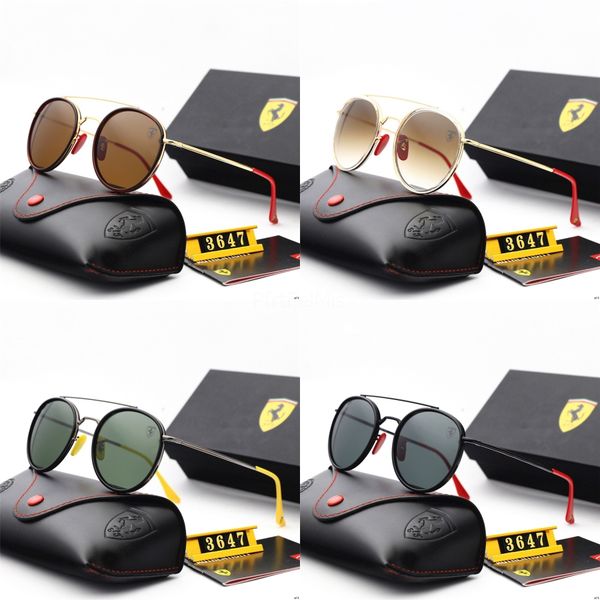 

5pcs new style sunglasses for women vassl gold metal frame black lens outdoor mens sun glasses with brown#849, Blue
