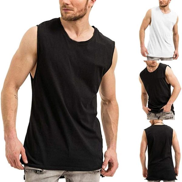 

мужские running vest tank top футболки мужские рубашки без рукавов рубашки gym фитнес спортивная одежда бодибилдинг гонки назад хлопок cloth, Black;blue