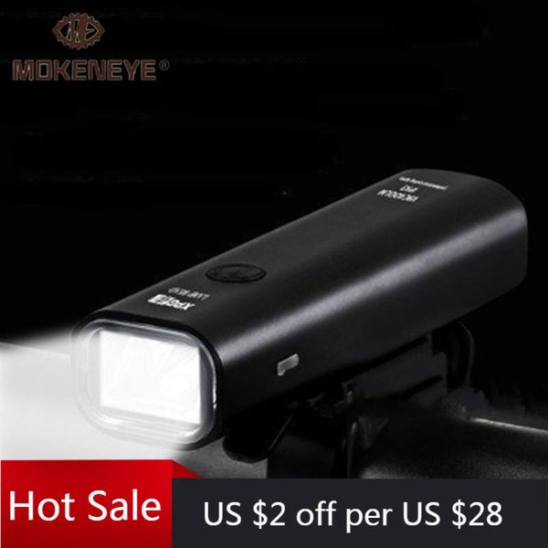 

bike light waterproof usb rechargeable 400lm 2000mah mtb front lamp headlight aluminum ultralight bicycle light